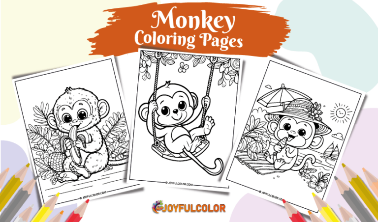 Monkey Coloring Pages