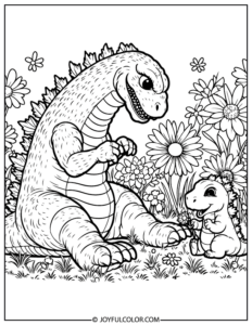 20+ Godzilla Coloring Pages You'll Love - FREE & Printable