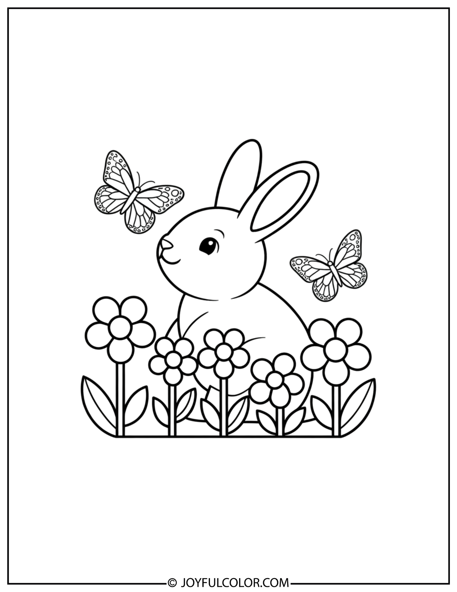 My Melody Garden Coloring Page