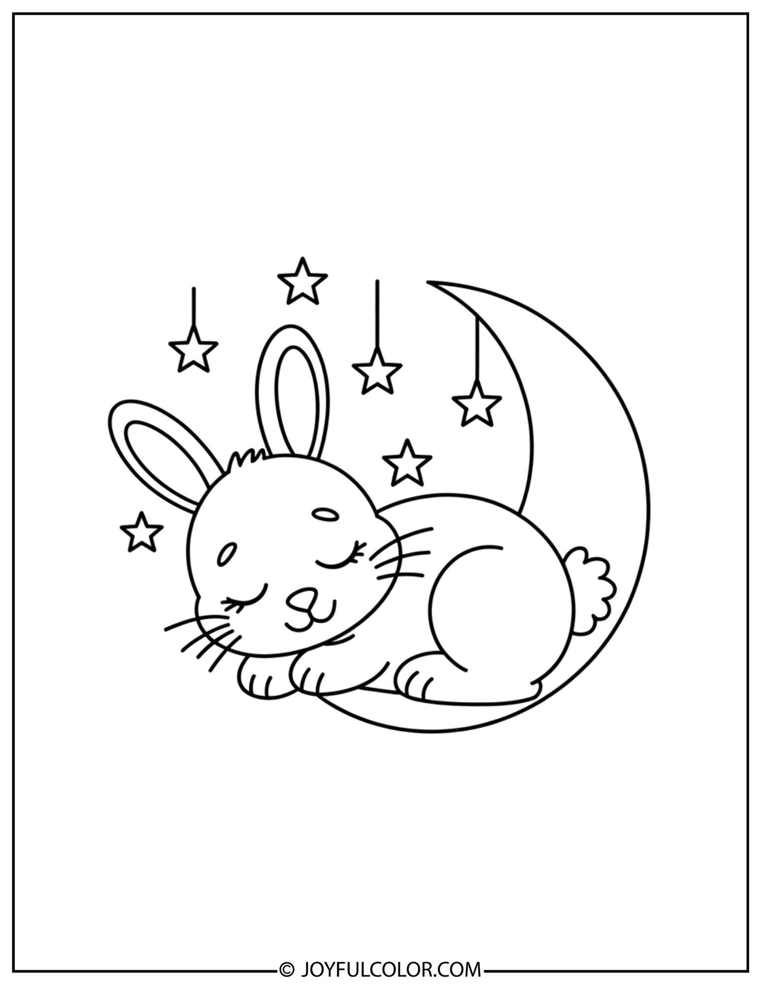 My Melody Sleepy Time Coloring Page