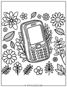 Printable Phone Coloring Pages - Download & Print for FREE