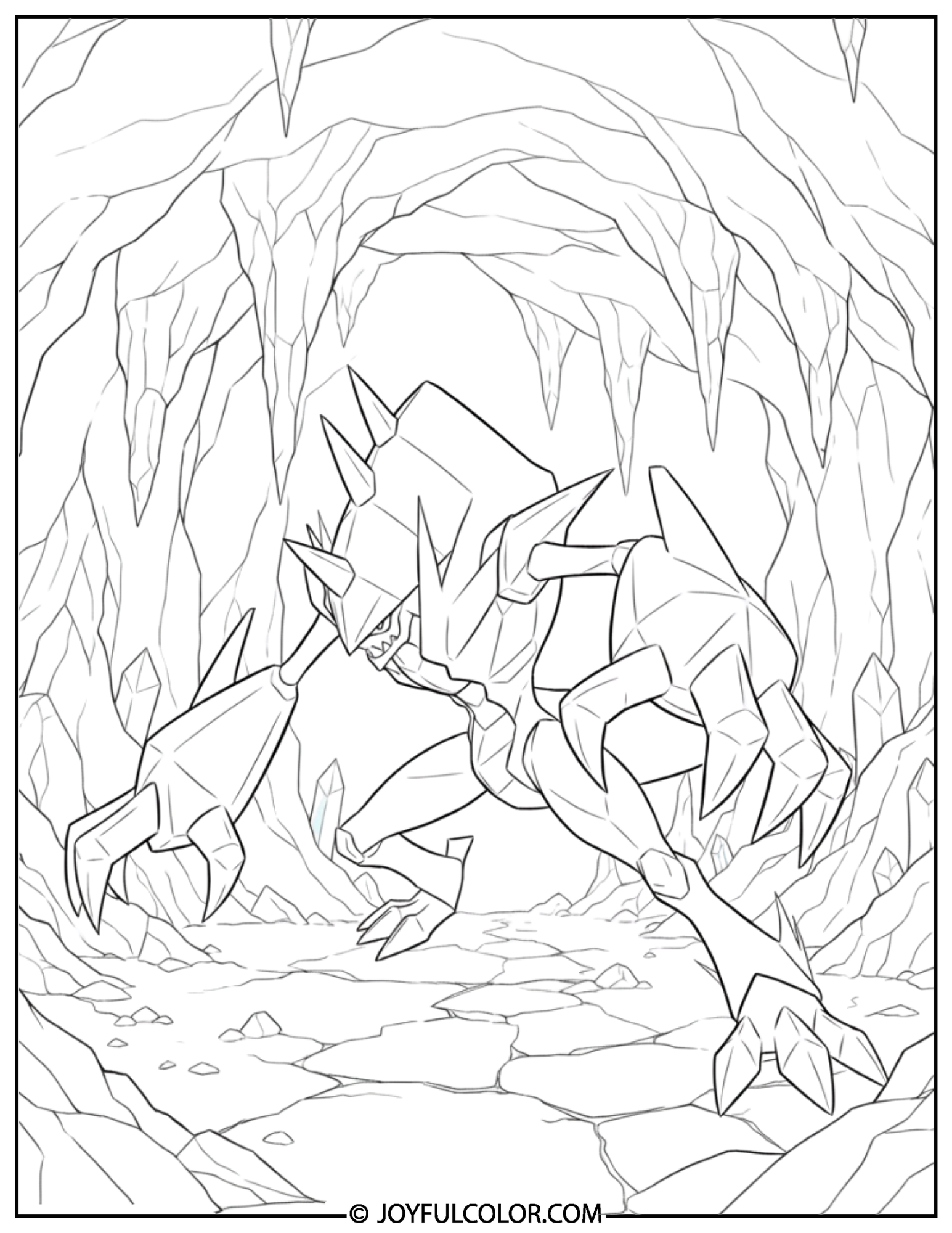 Necrozma Attack Coloring Page