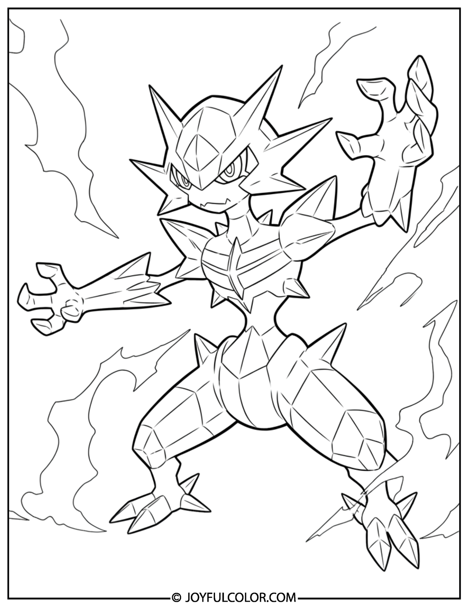 Necrozma Base Form Coloring Page