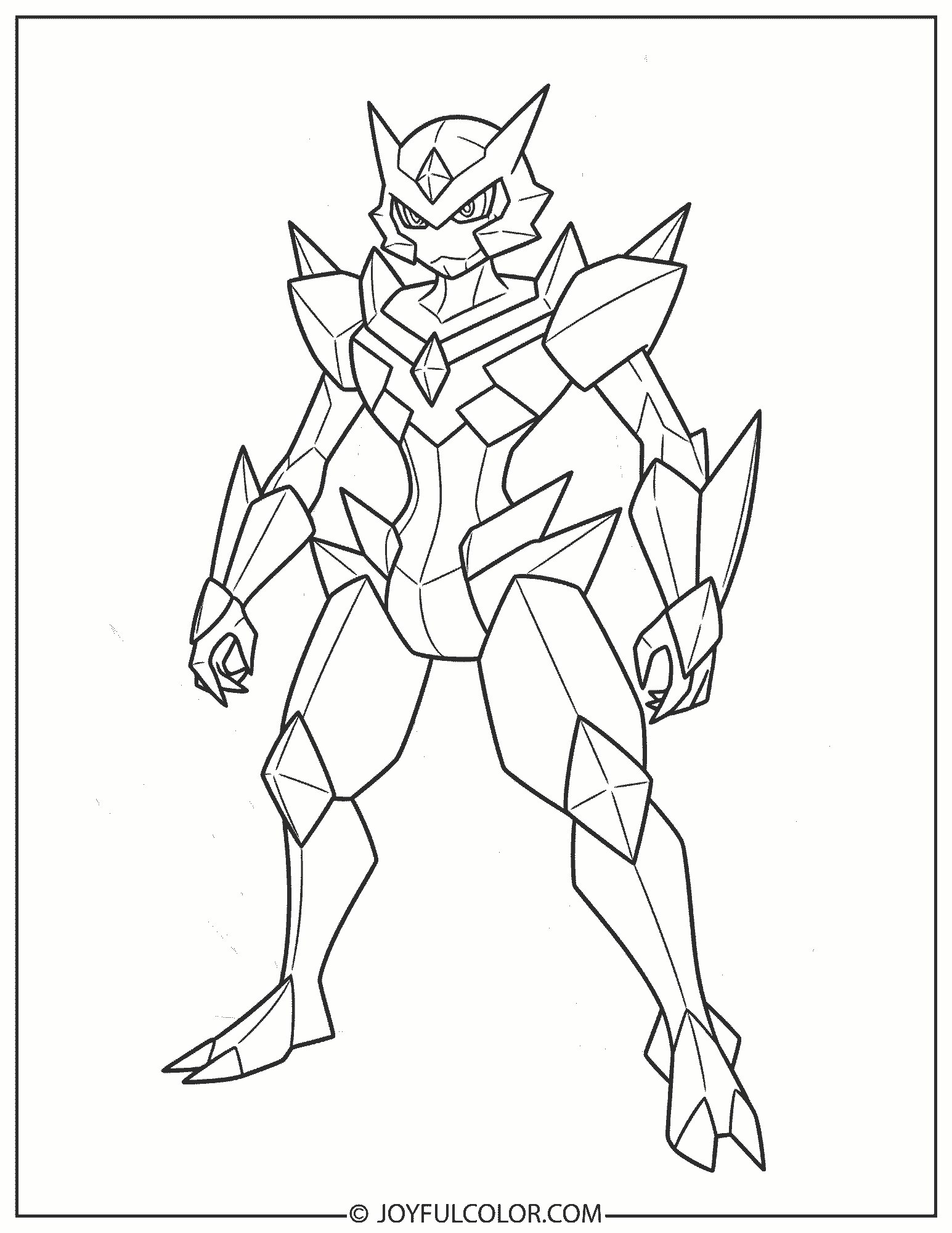Necrozma Coloring Page 1