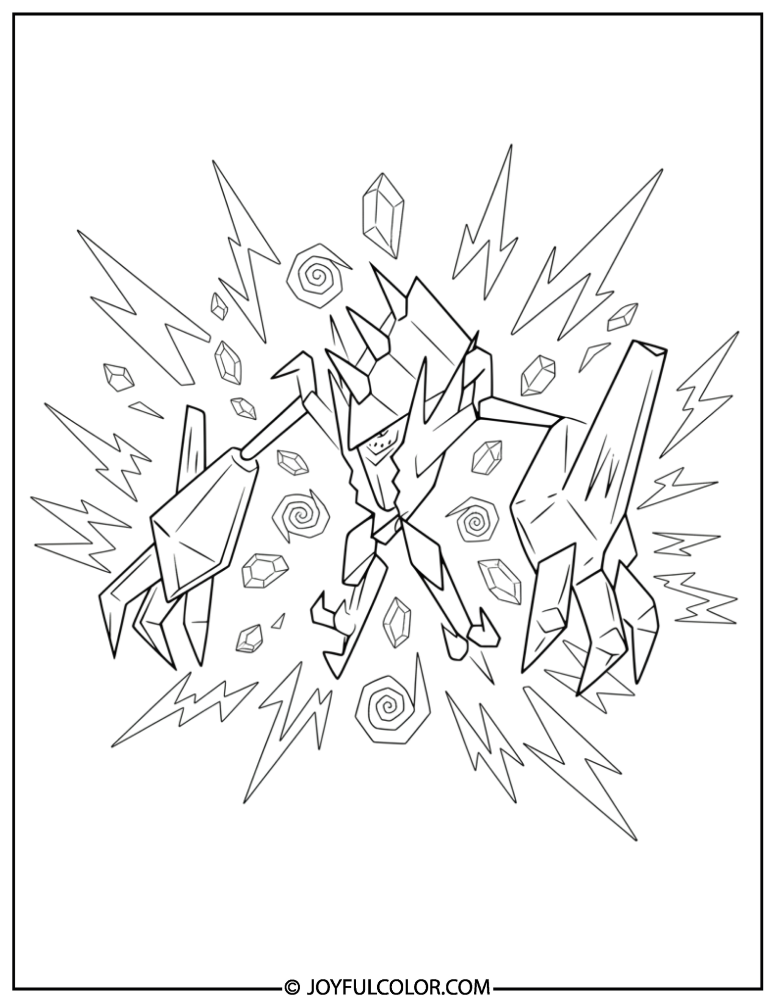 Necrozma Coloring Page 2