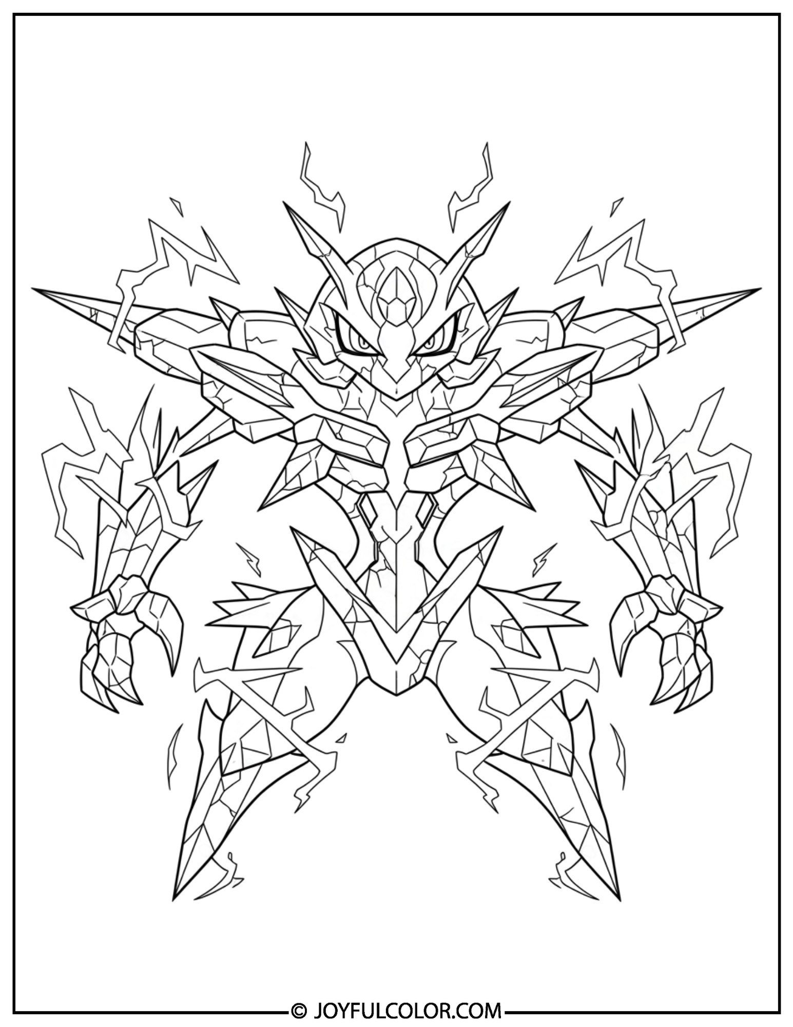 Necrozma Dark Prism Coloring Page