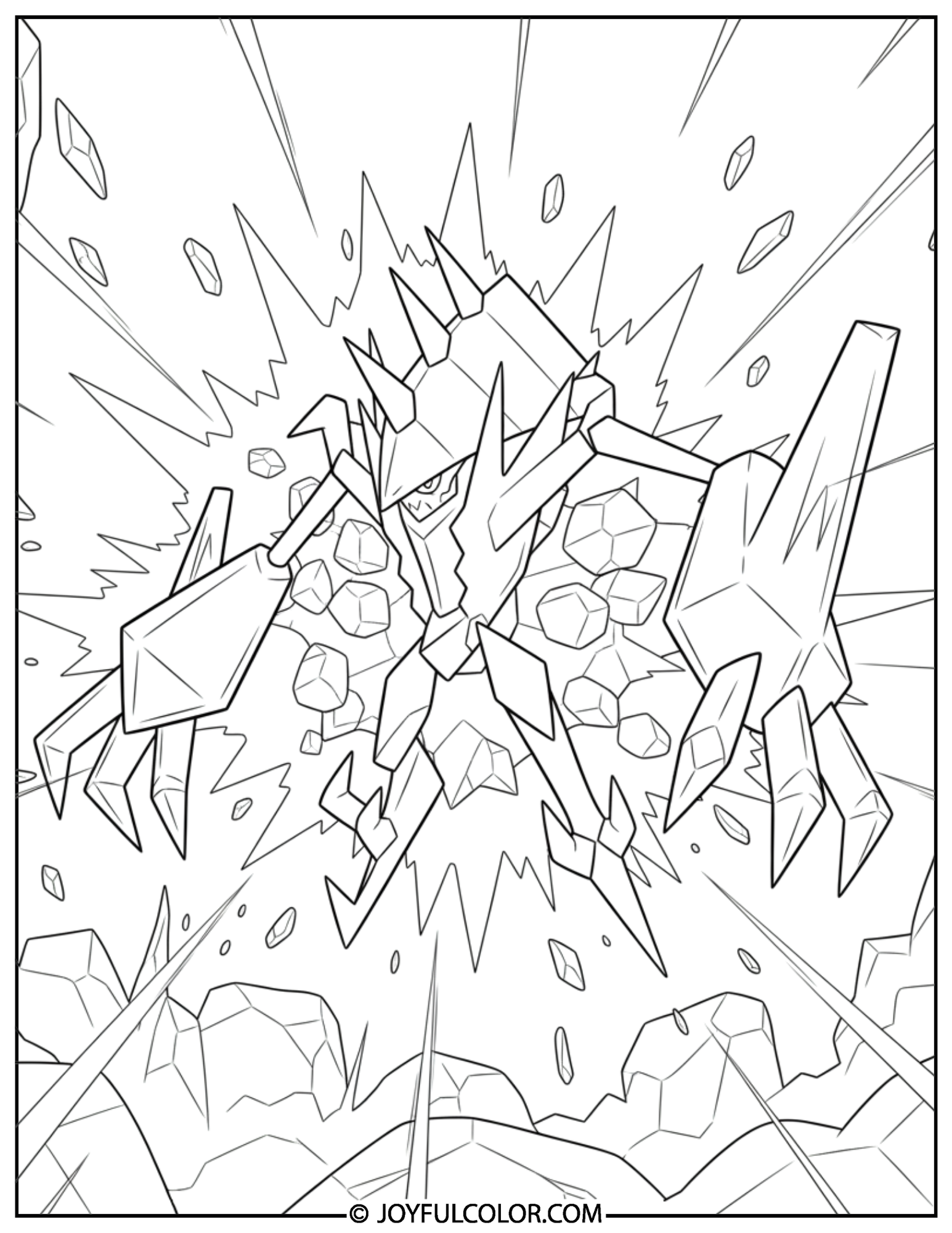 Necrozma Epic Art Coloring Page