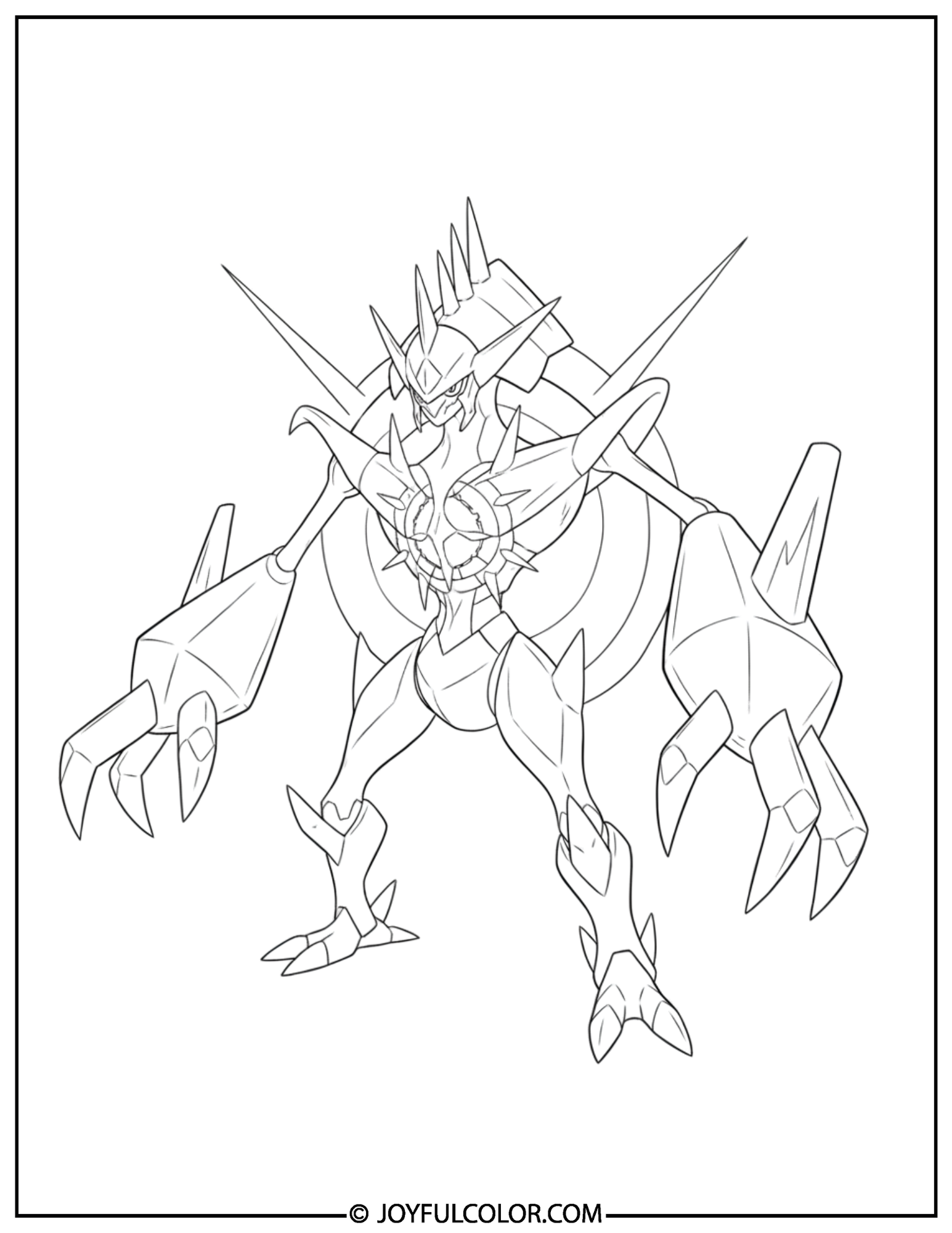 Necrozma Power Coloring Page