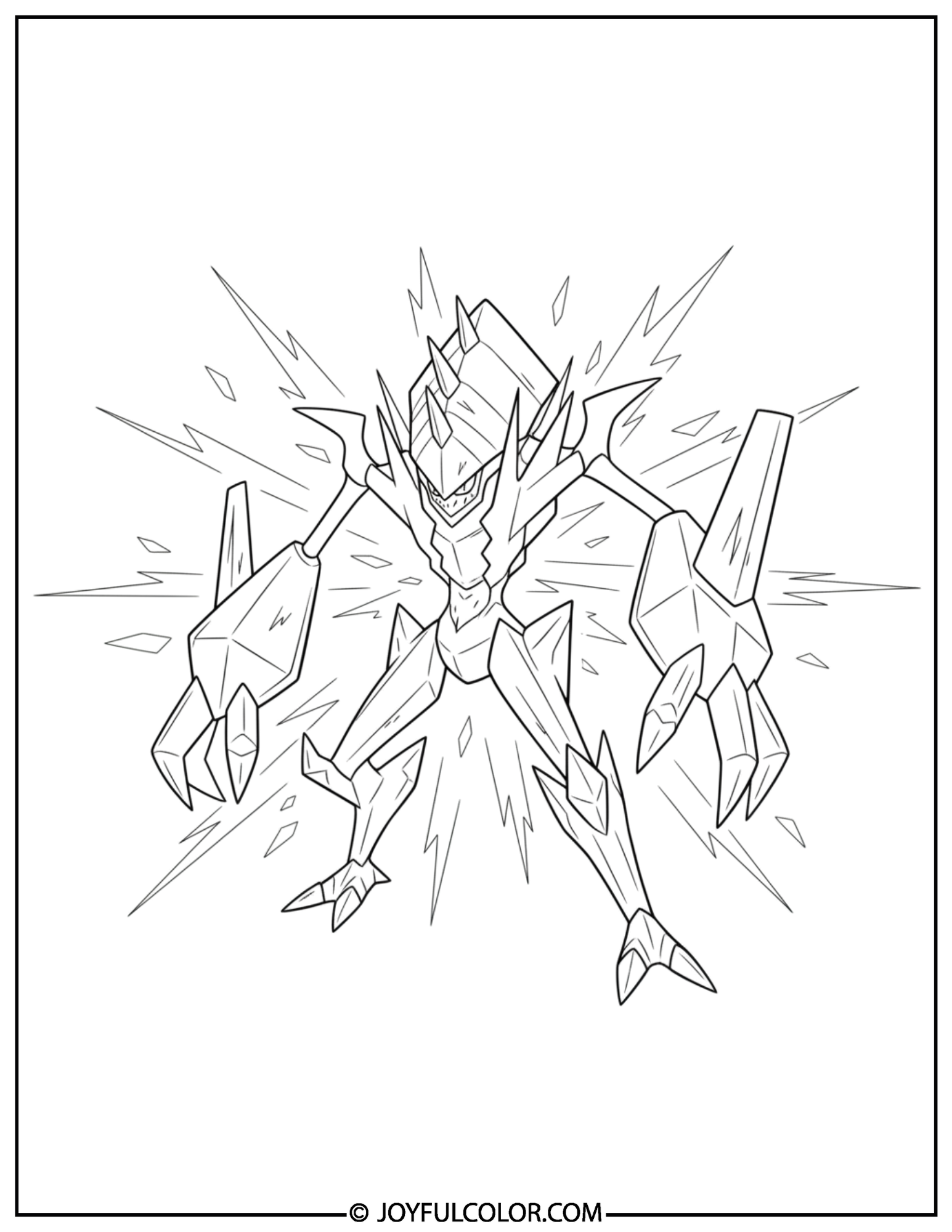Necrozma Prism Form Coloring Page