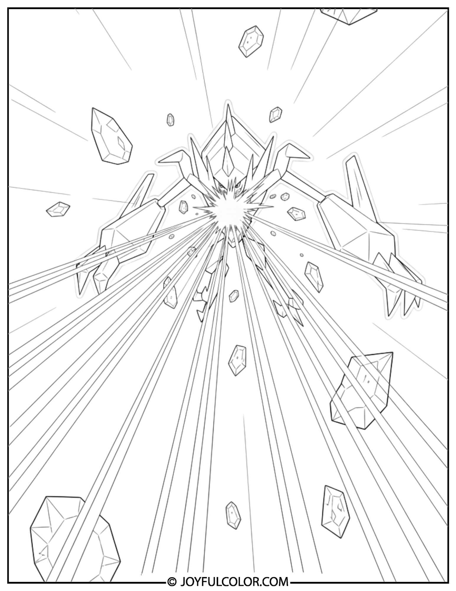 Necrozma Prismatic Laser Coloring Page