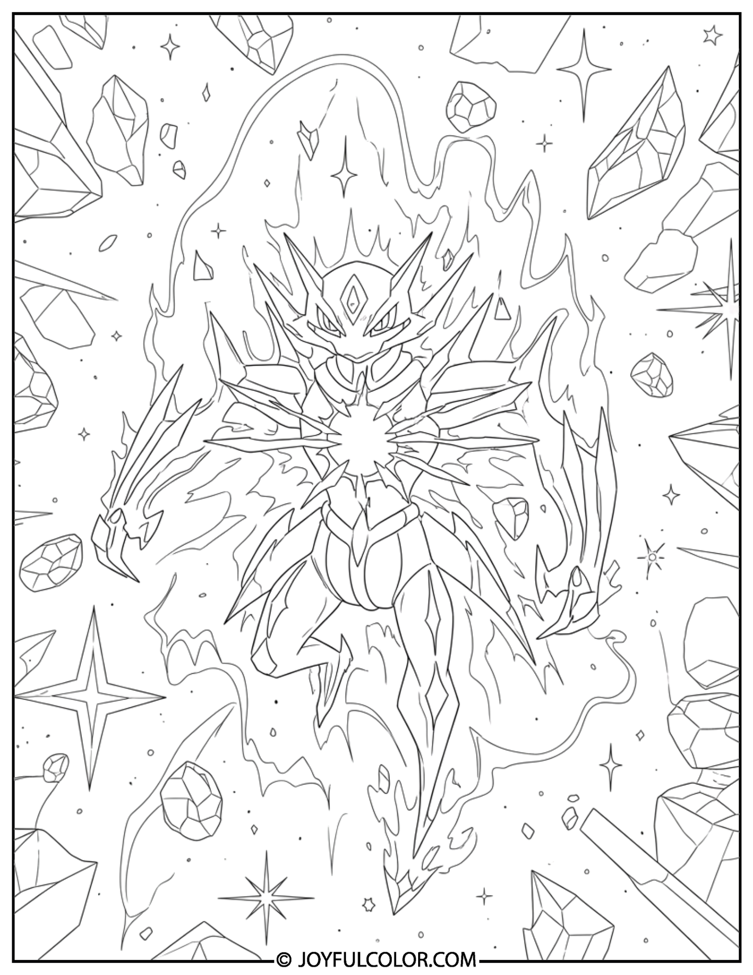 Necrozma Ultra Space Coloring Page
