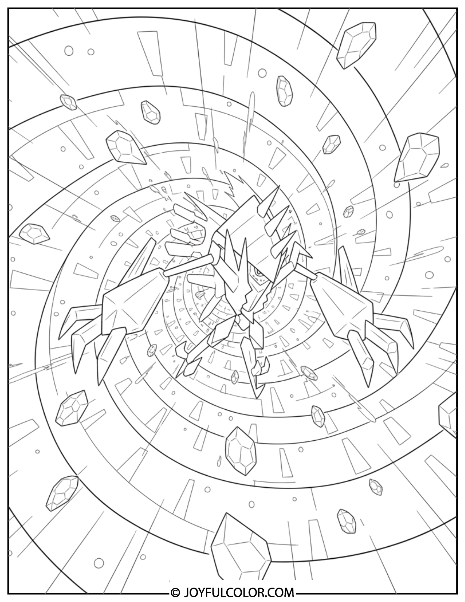 Necrozma Wormhole Coloring Page