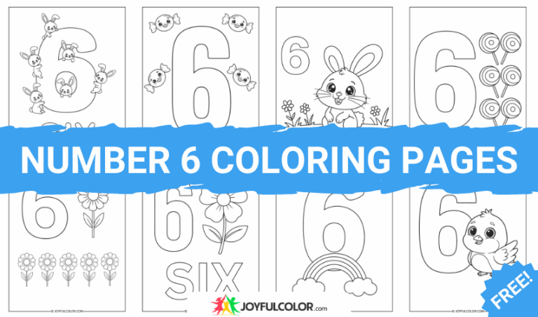 Number 6 Coloring Pages
