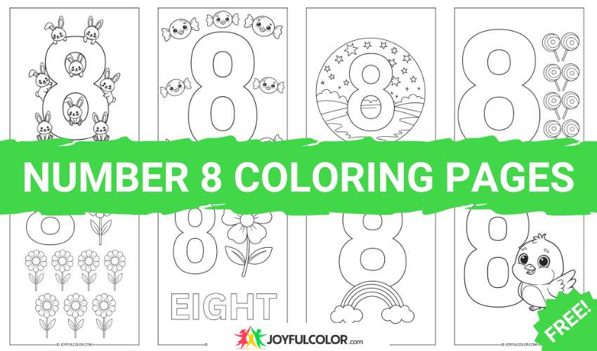 Number 8 Coloring Pages