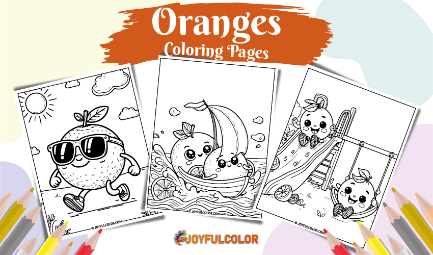 Orange Coloring Pages