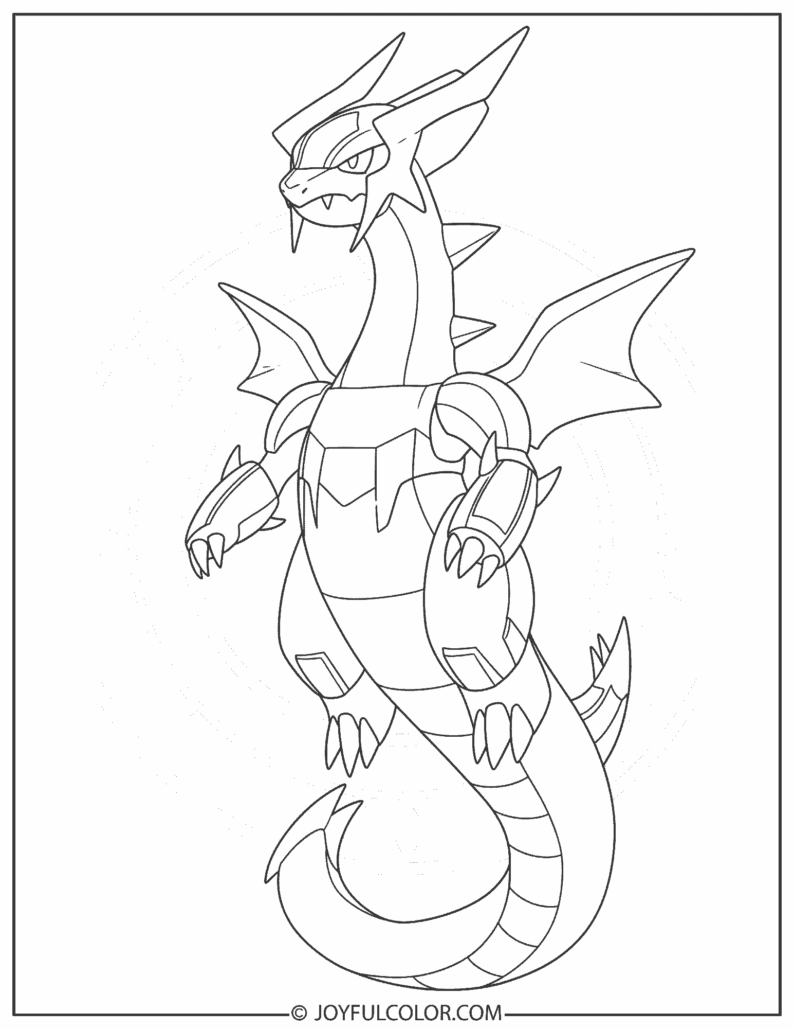 Origin Dialga Coloring Page