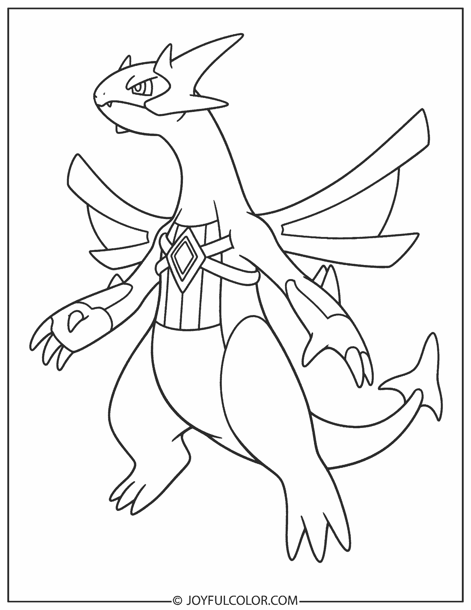 Origin Palkia Coloring Page