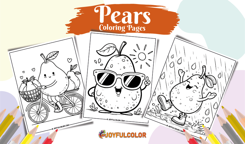 Pears Coloring Pages