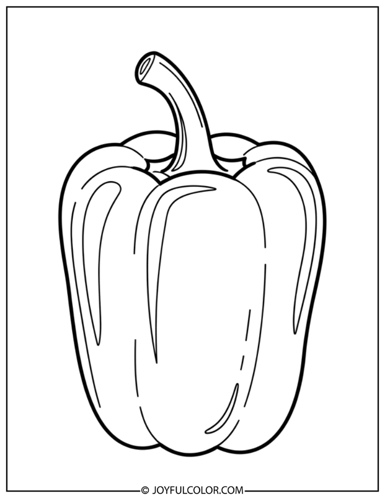 Pepper Spice Illustration Coloring Page