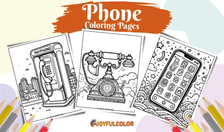 Printable Phone Coloring Pages – Download & Print for FREE