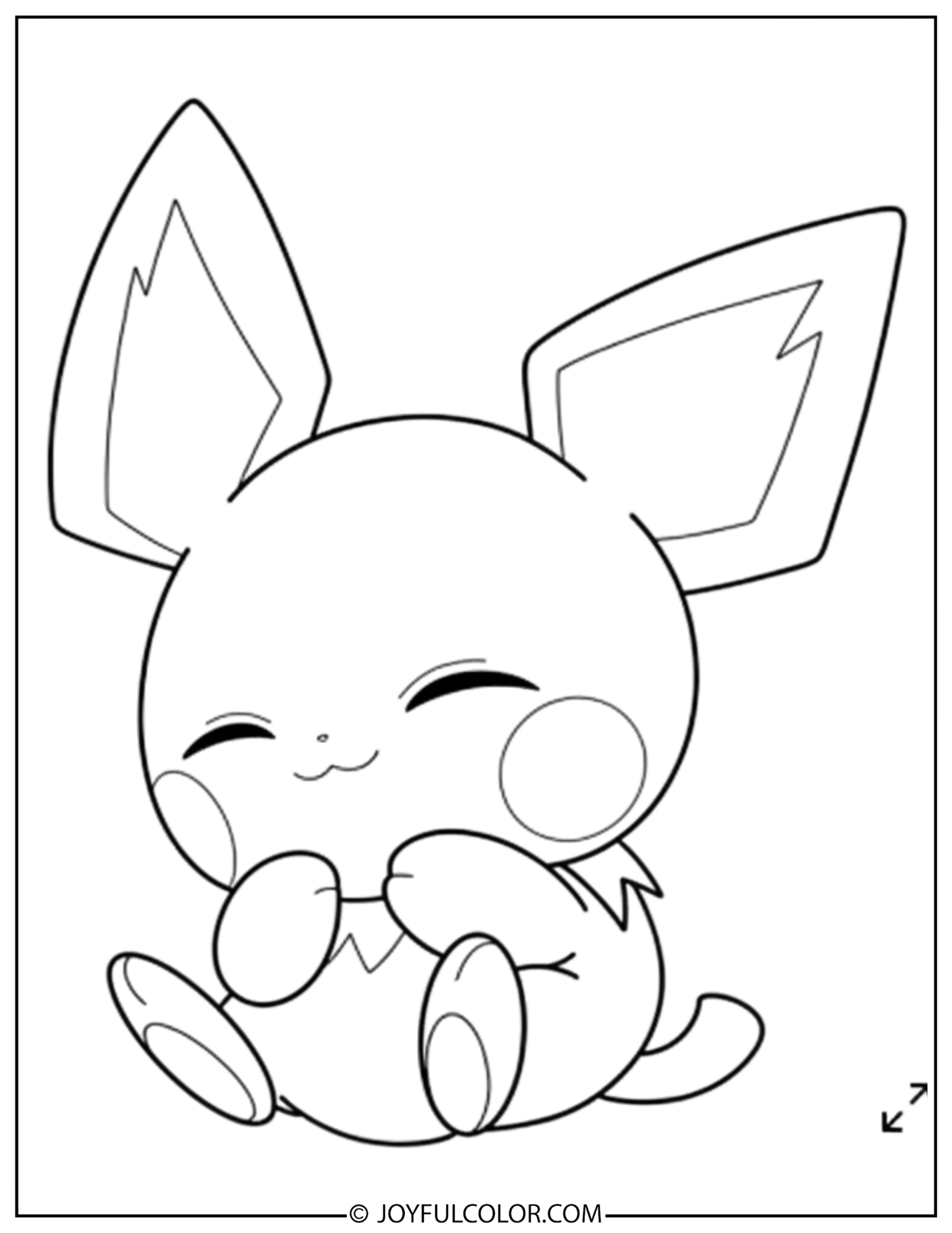 Pichu Coloring Page