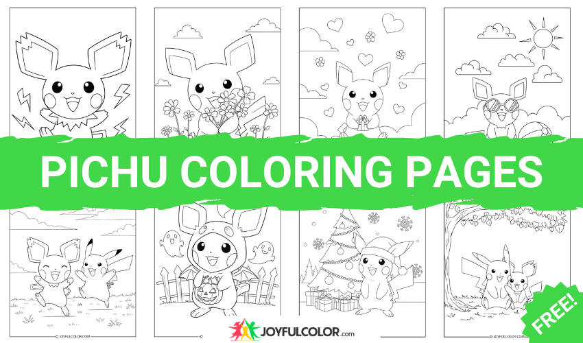 Pichu Coloring Pages