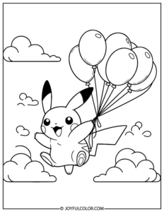 20 Pikachu Coloring Page Printable PDF to Download & Enjoy!