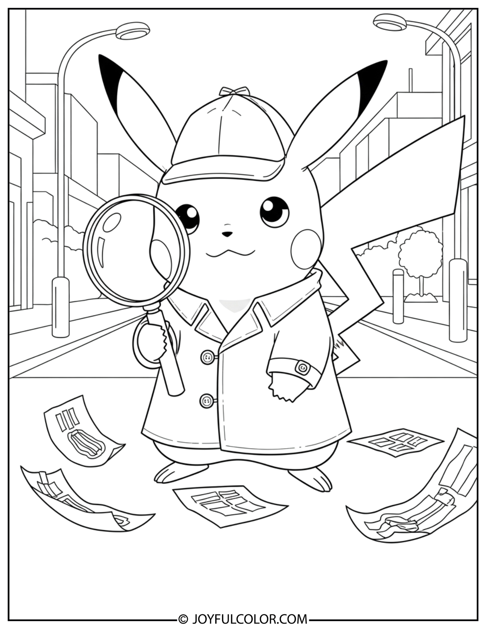 Pikachu Coloring Page 2
