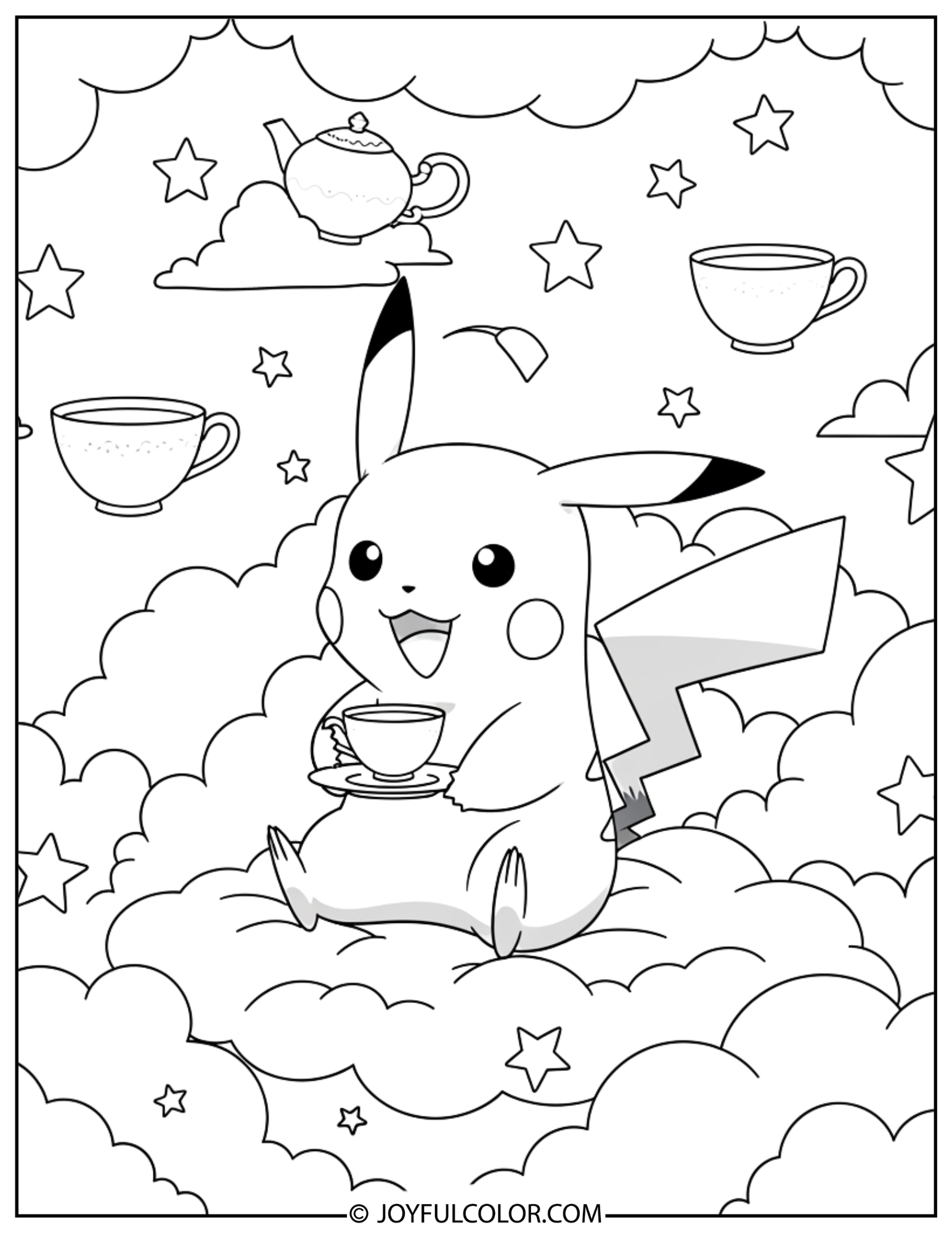 Pikachu Coloring Page