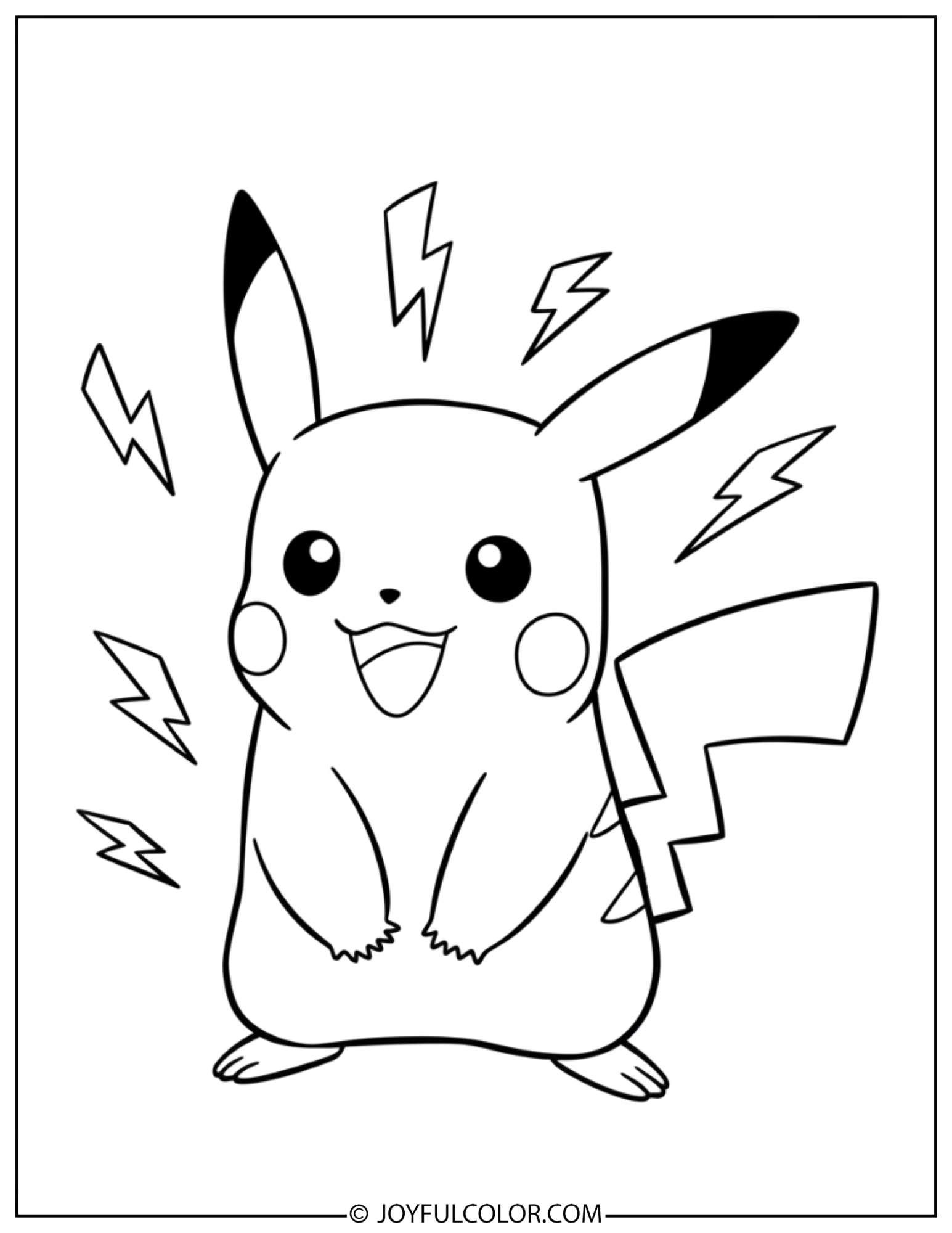 Pikachu Coloring Pages