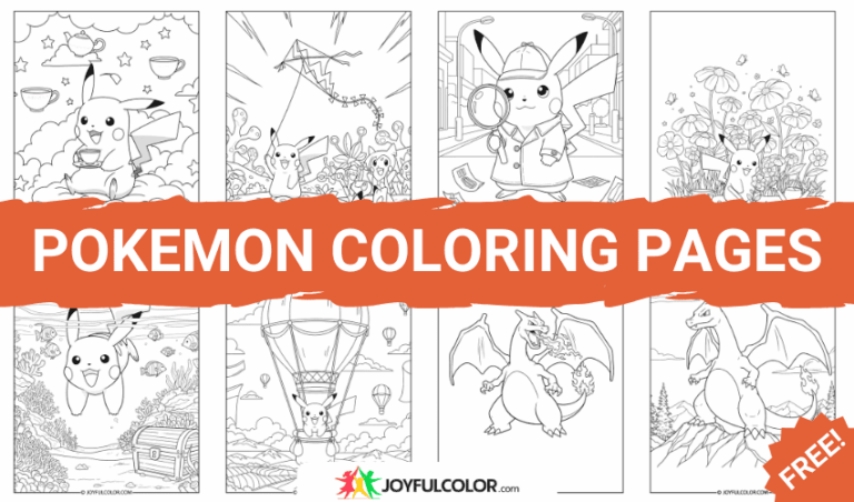 80+ Pokemon Coloring Pages – FREE Printable for All Ages!