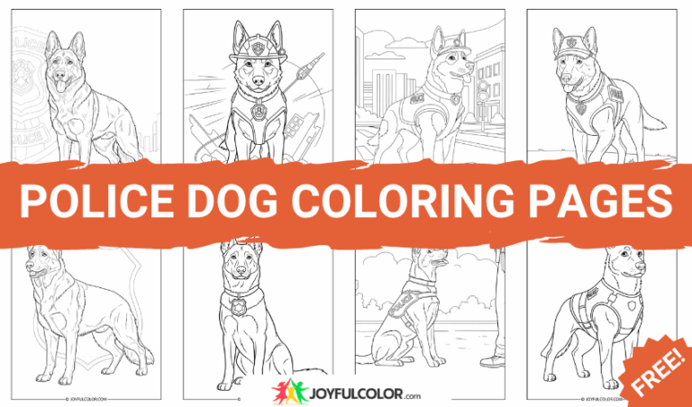 Police Dog Coloring Pages