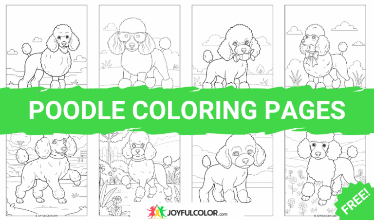 35+ Poodle Coloring Pages – FREE Printable Sheets for Dog Lovers!
