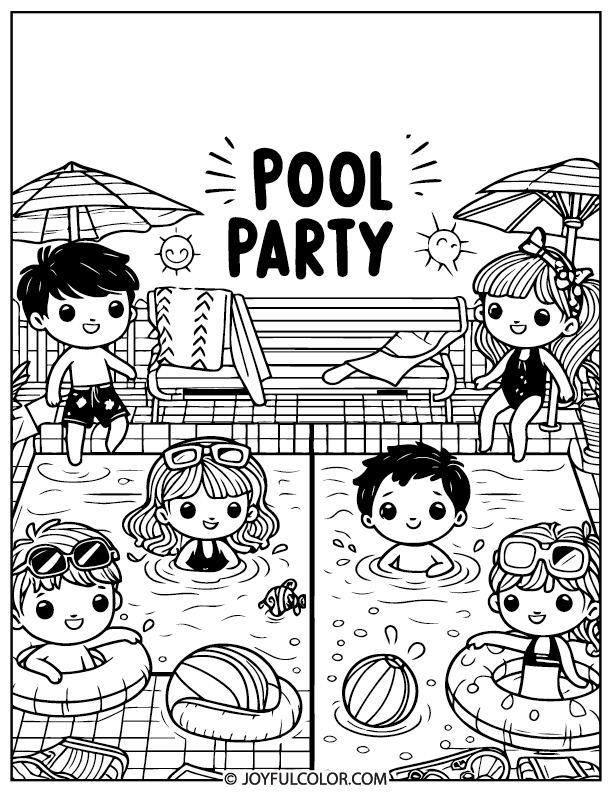 Party Coloring Page