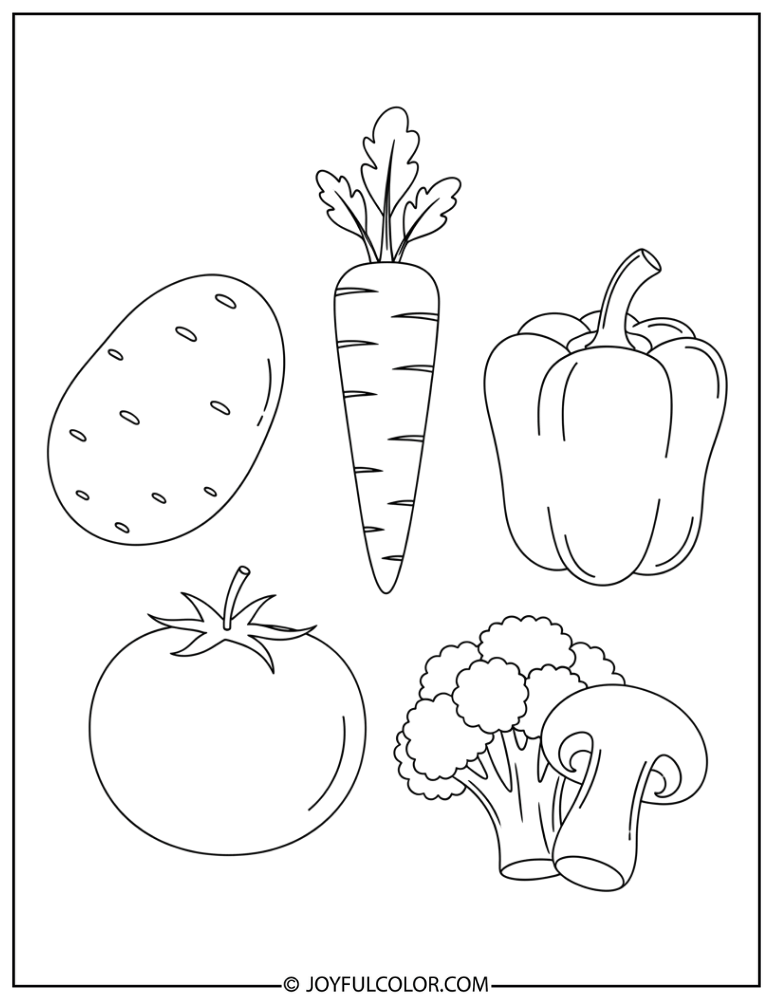Potato Coloring Page