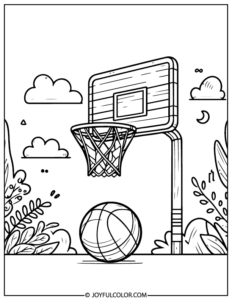 Printable Basketball Coloring Pages for FREE Download