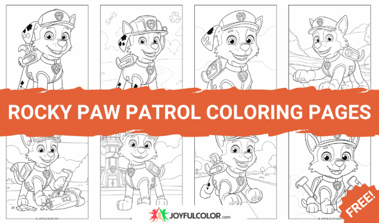 40+ Rocky Paw Patrol Coloring Pages – FREE Printable Sheets for Paw Patrol Fans!