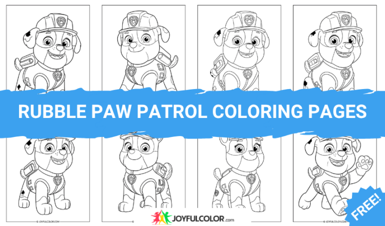 35+ Rubble Paw Patrol Coloring Pages – FREE Printable Sheets for Paw Patrol Fans!