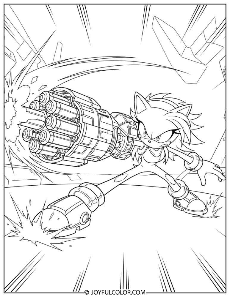 Rusty Rose Battle Coloring Page