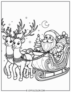 20 Cute Reindeer Coloring Pages Printable for FREE Download