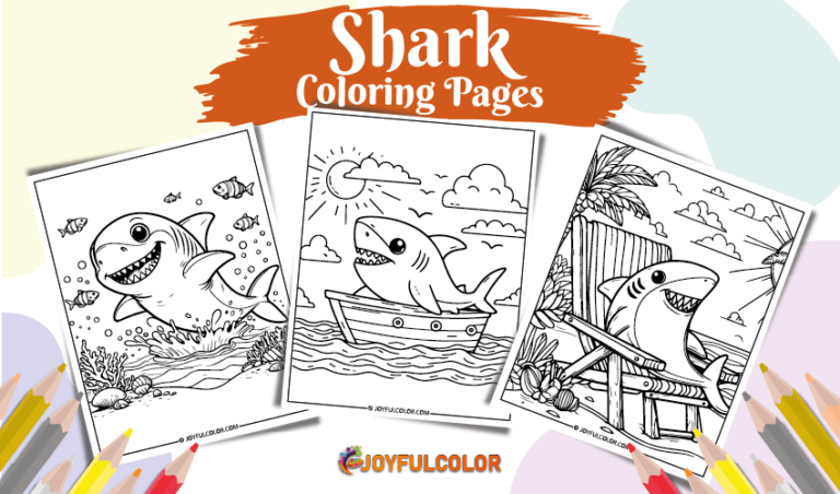 Shark Coloring Pages Printable FREE Download for All Ages!