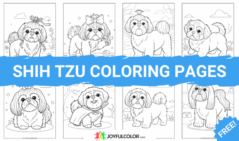 45+ Shih Tzu Coloring Pages – FREE Printable Sheets for Dog Lovers!