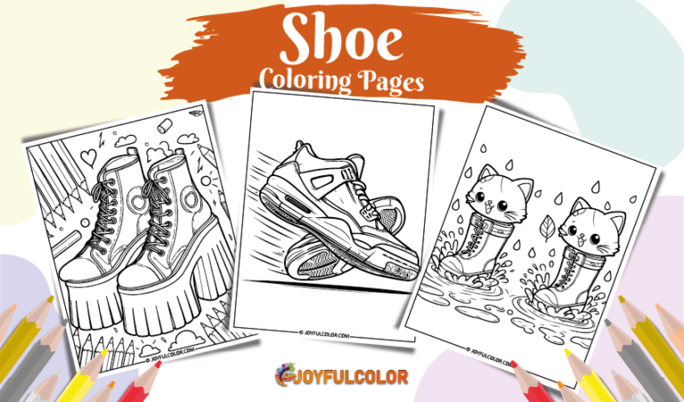 Printable Shoe Coloring Pages for All Ages (FREE Download)