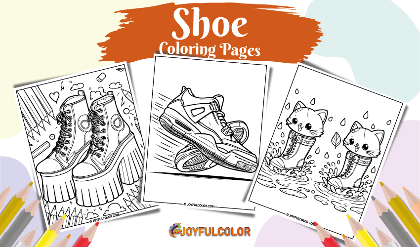 Shoe Coloring Pages