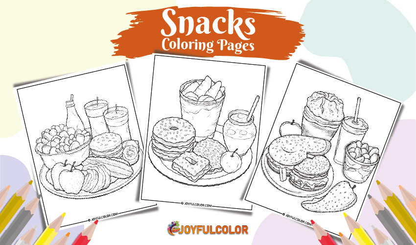 Snacks Coloring Pages