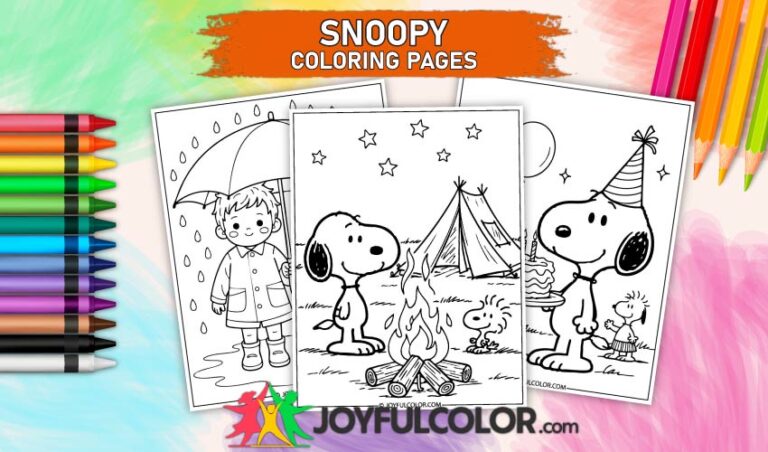 18 FREE Printable Snoopy Coloring Pages For All Ages