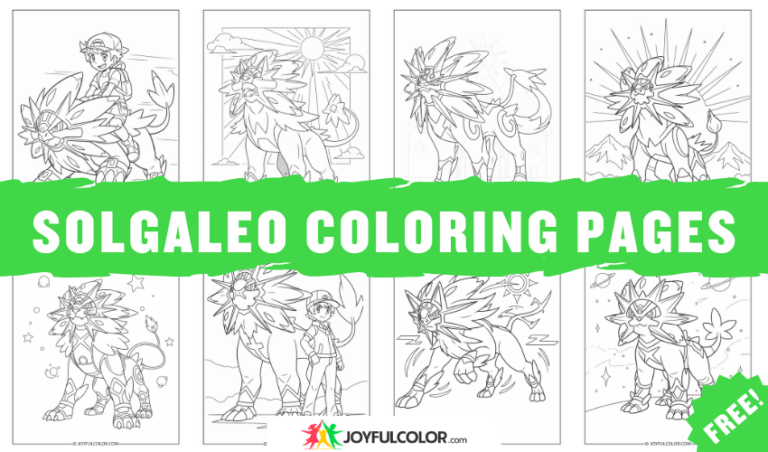 Solgaleo Coloring Pages: 50+FREE Printable Sheets for All Ages