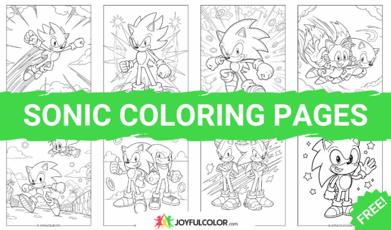 40+ Sonic Coloring Pages – FREE Printable Sheets for Sonic Fans!