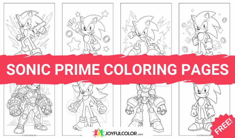 FREE Sonic Prime Coloring Pages – Printable Sheets for Sonic Fans!