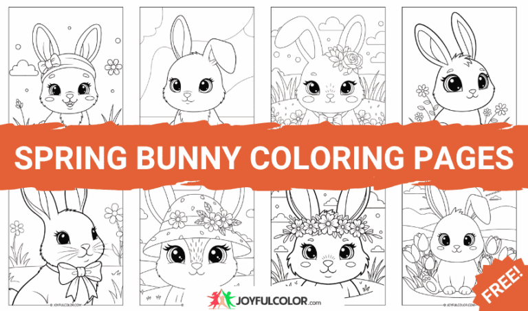 35+ Spring Bunny Coloring Pages – FREE Printable Sheets for Kids & Easter Fun!